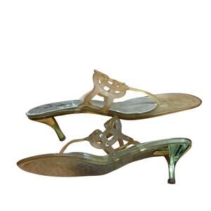 nina jelly thong kitten heel sandals